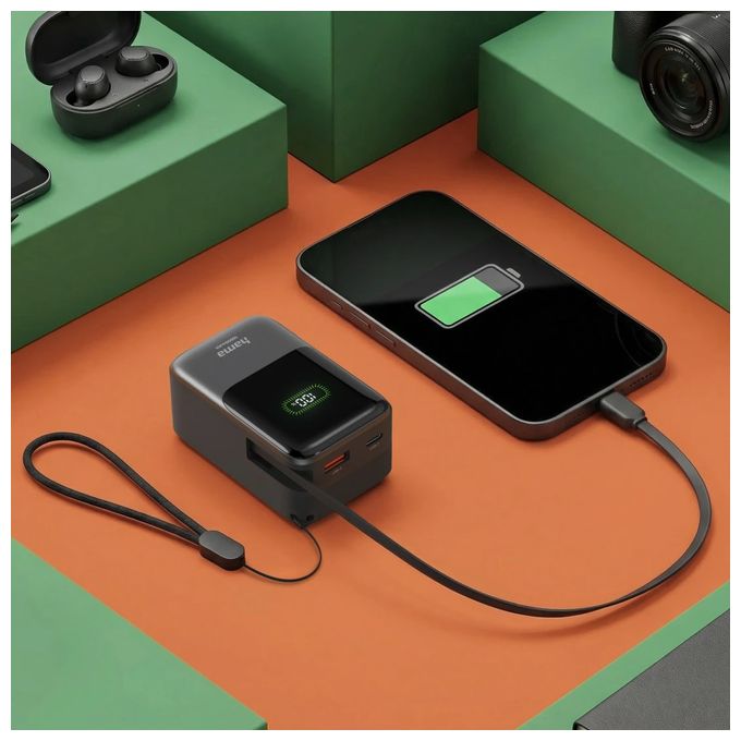 10000 mAh Powerbank USB Typ-C  201784 Roll Up 10 (Anthrazit) 