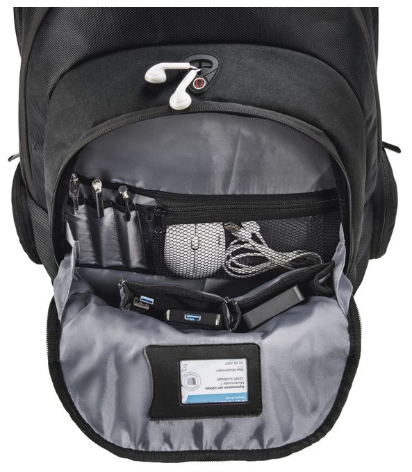 bis 43,9 cm (17.3 Zoll) (Schwarz) 216488 Vienna Notebook-Rucksack 