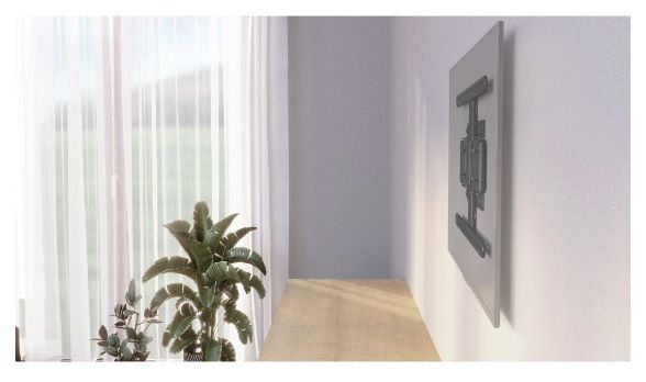 Wand Halterung 60° bis 2,29 m (90") 50 kg neigbar 220851 Ultraslim 