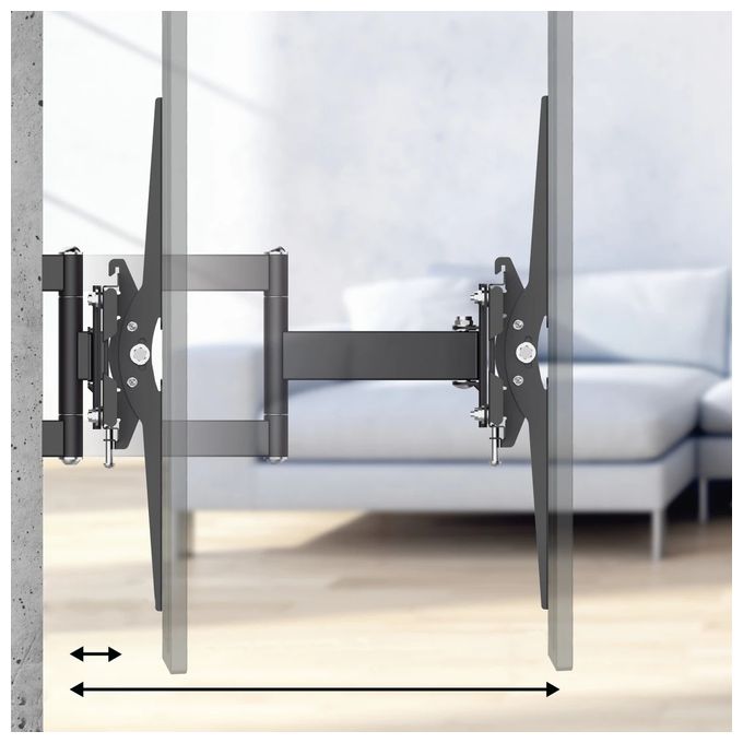Wand Halterung 150° bis 2,16 m (85") 50 kg -15 - 15° neigbar 220898 TV Stand 