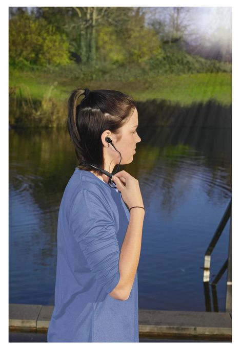 In-Ear Bluetooth Kopfhörer kabellos 12 h Laufzeit  221778 Freedom Neck III (Schwarz) 