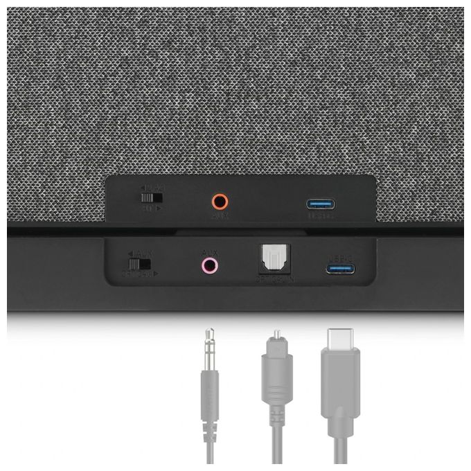 Bluetooth Lautsprecher  221849 Senioren TV (Schwarz, Grau) 