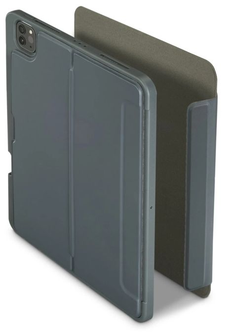 Folio aus Kunststoff für Apple iPad Pro 11" (2024) bis 27,9 cm (11") Schmutzabweisend, Staubresistent, Kratzresistent mit Magnetverschluss (Grau) 227048 Stand Folio 
