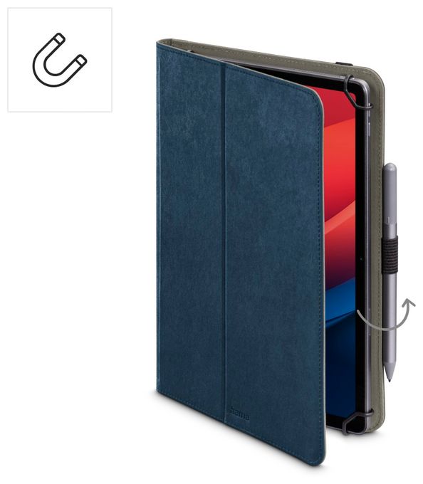 Folio aus Kunststoff für Jede Marke bis 27,9 cm (11") Kratzresistent mit Elastikband (Blau) 227071 Velvet 