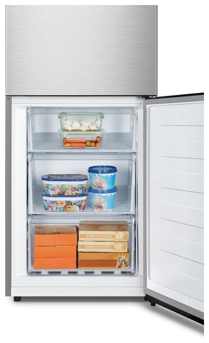 147 l / 97 l Kühl-Gefrierkombi freistehend NoFrost 108 kWh Jahr  RB3N300NECA (Grau, Edelstahl) 