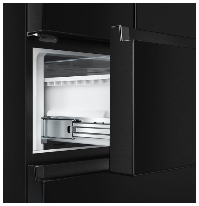 Side-by-Side Kühl-/ Gefrierkombination French Door 336 l / 149 l 189 kWh NoFrost 2013 mm x 704 mm  RF632N4AFC1 (Schwarz) 