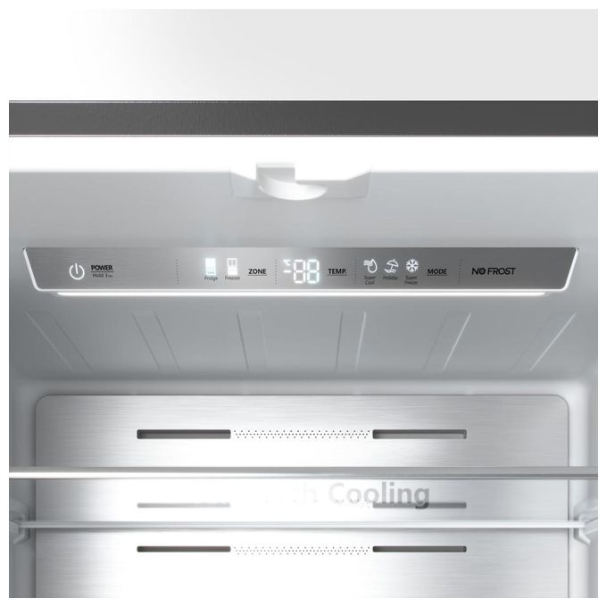 Side-by-Side Kühl-/ Gefrierkombination French Door 336 l / 149 l 295 kWh NoFrost 2000 mm x 700 mm  RF632N4WIE (Grau, Edelstahl) 