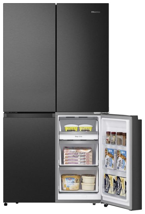 Side-by-Side Kühl-/ Gefrierkombination French Door 393 l / 95 l 320 kWh NoFrost 1785 mm x 912 mm  RQ758N4SAFE (Schwarz) 