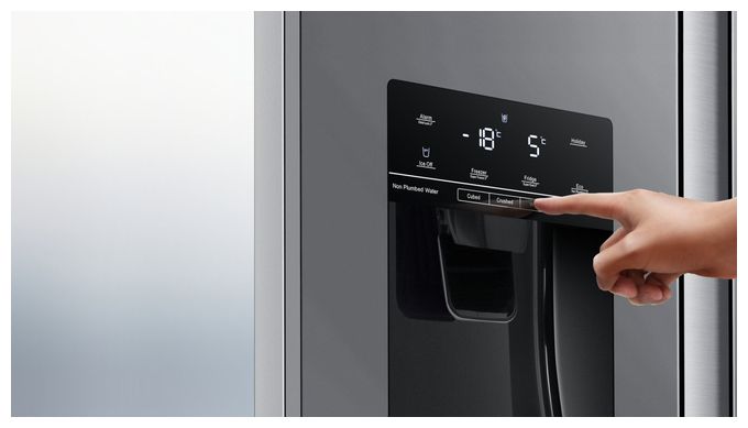 Side-by-Side Kühl-/ Gefrierkombination 371 l / 191 l 323 kWh NoFrost 1786 mm x 910 mm  RS694N4TIE (Edelstahl) 