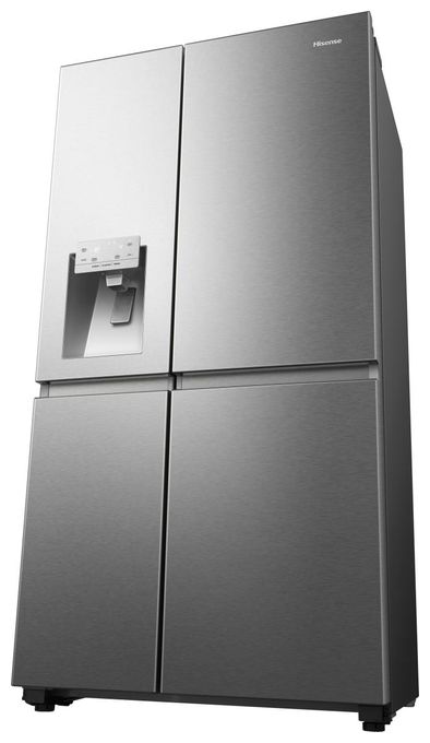 Side-by-Side Kühl-/ Gefrierkombination 417 l / 200 l 221 kWh NoFrost 1795 mm x 910 mm  RS818N4TIC (Grau, Edelstahl) 