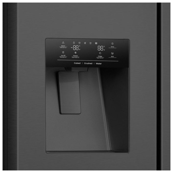 Side-by-Side Kühl-/ Gefrierkombination 399 l / 200 l 343 kWh NoFrost 1790 mm x 910 mm  RS9P628GPFE (Schwarz) 