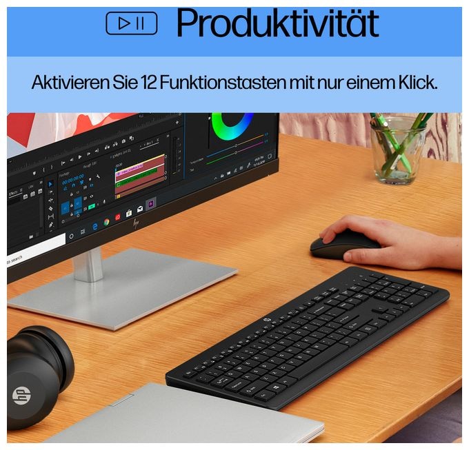 Universal Tastatur RF Wireless 2.4 GHz  230 (Schwarz) 