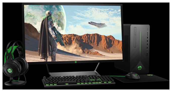 5000 DPI Gaming Maus Optisch  Pavilion Gaming 300 (Schwarz, Grün) 