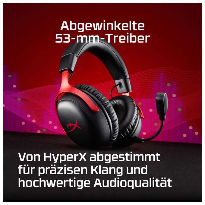 Over Ear Bluetooth Kopfhörer kabellos 120 h Laufzeit  Cloud III (Schwarz) 