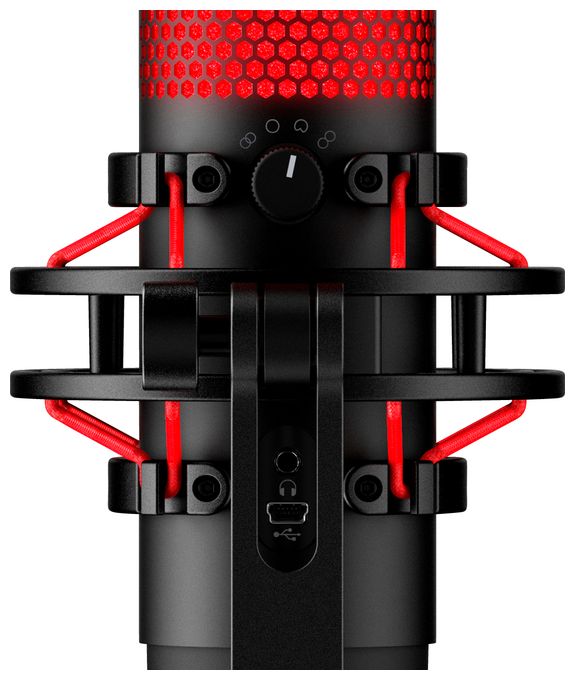 Kabelgebunden PC-Mikrofon USB  QuadCast (Rot) 