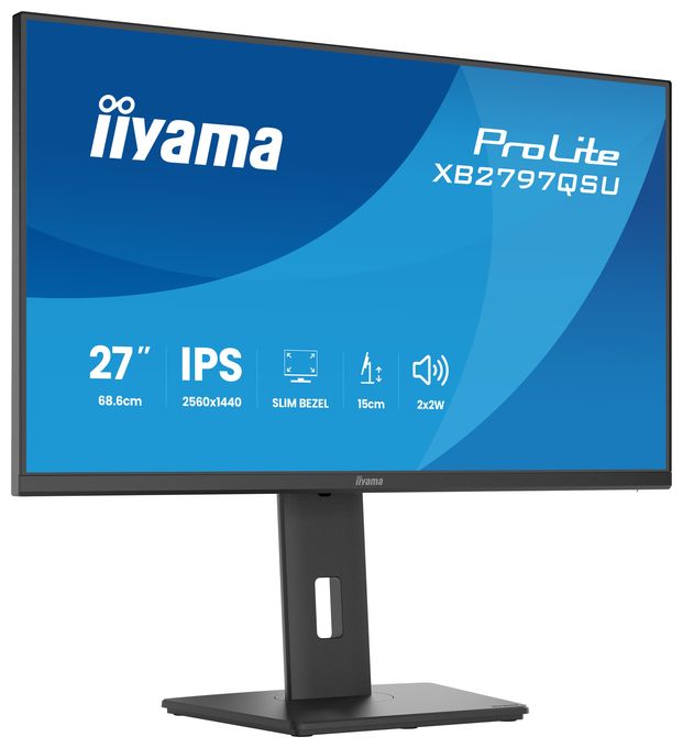Quad HD Monitor 68,6 cm (27 Zoll) 16:9 1 ms 350 cd/m²  ProLite XB2797QSU-B1 (Schwarz) 