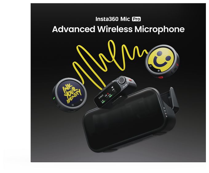  Mic Pro  (2 TX + 1 RX + Ladecase) (Schwarz) 