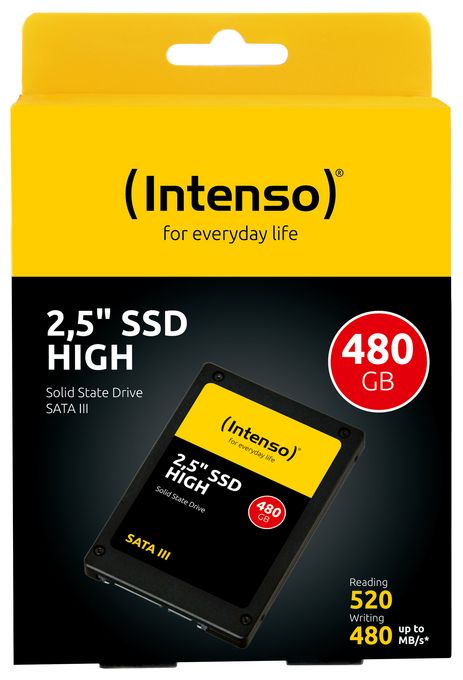 480 GB SSD Serial ATA III 2.5"  High Performance (Schwarz) 