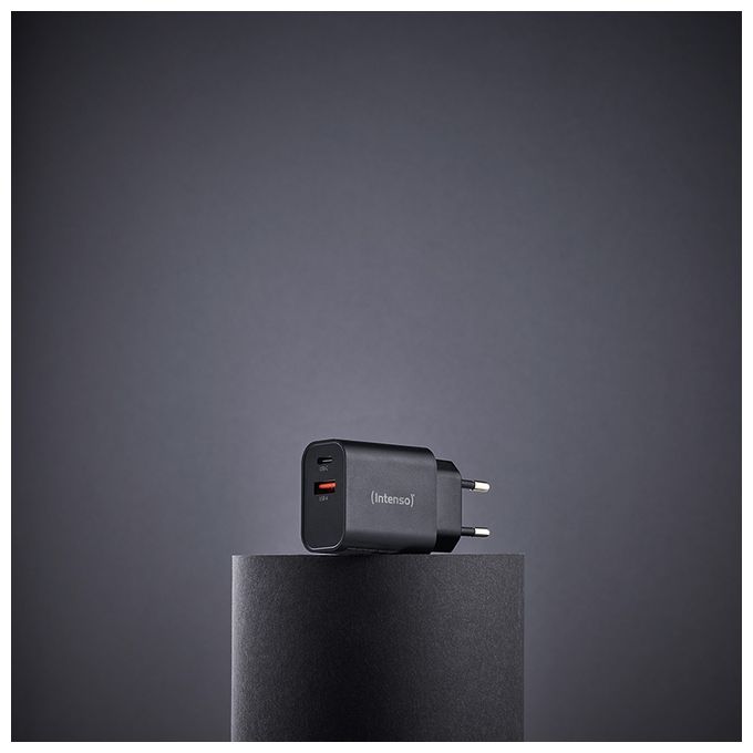 Power Adapter W30AC, 30W, USB-A und USB-C Anschluss, schwarz 
