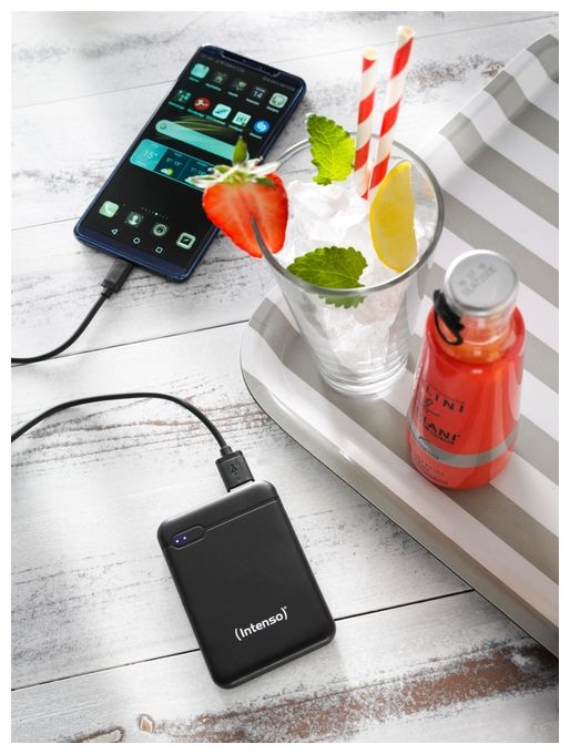 5000 mAh Powerbank Micro-USB + USB Type-C  XS (Schwarz) 