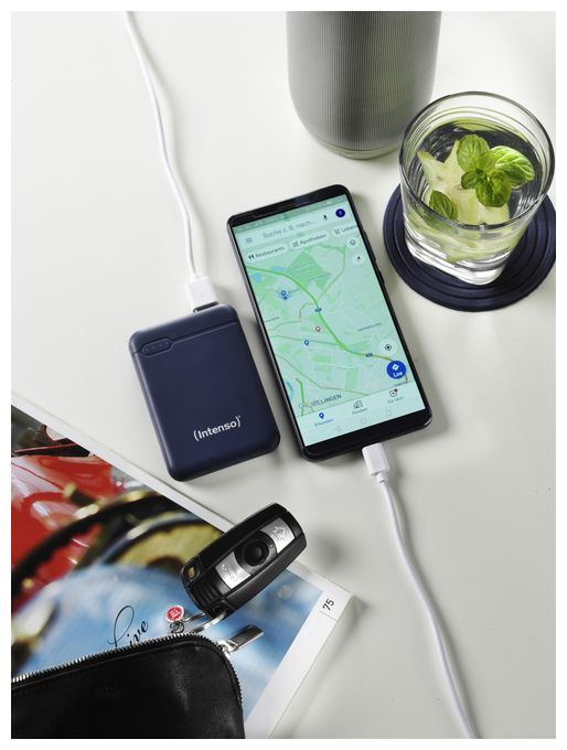 5000 mAh Powerbank Micro-USB + USB Type-C  XS (Blau) 