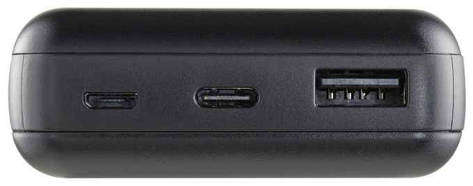 10000 mAh Powerbank Micro-USB + USB Type-C  XS (Schwarz) 