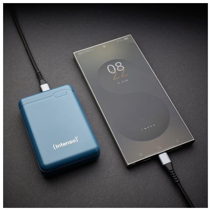 10000 mAh Powerbank Micro-USB + USB Type-C  XS (Farbe Petrol) 