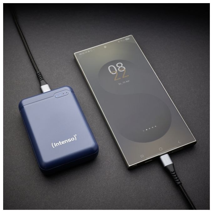 10000 mAh Powerbank Micro-USB + USB Type-C  XS (Blau) 