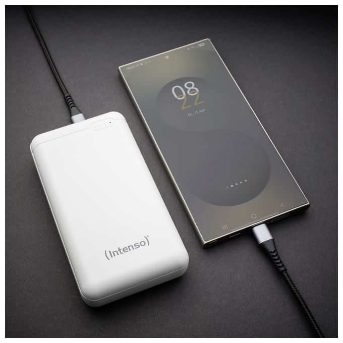20000 mAh Powerbank Micro-USB + USB Type-C  XS (Weiß) 