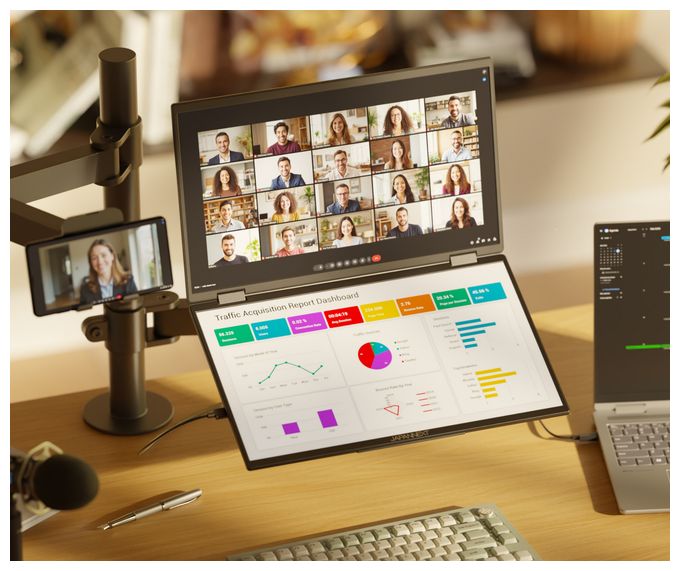 Full HD Monitor 60,5 cm (23.8 Zoll) 16:9 14 ms 250 cd/m²  JN-DMD-IPS238F-C4 (Schwarz) 