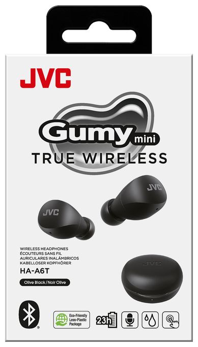 In-Ear Bluetooth Kopfhörer Kabellos TWS 7,5 h Laufzeit IPX4  HA-A6T (Schwarz) 