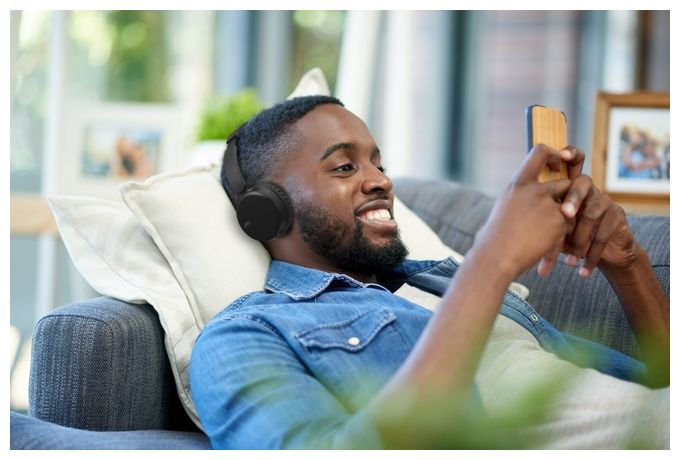 Over Ear Bluetooth Kopfhörer kabellos 35 h Laufzeit  HA-S36W (Schwarz) 