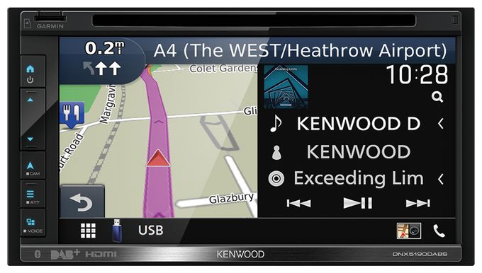 17,1 cm (6.75 Zoll) Navigationsgerät 16 GB Nordeuropa, Südeuropa DNX5190DSE3 