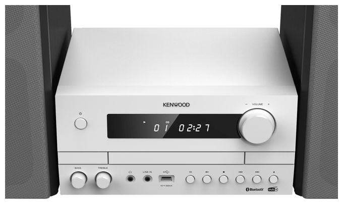 Heim-Audio-Mikrosystem DAB, DAB+, FM 50 W Bluetooth  M-822DAB (Schwarz/Weiß) 