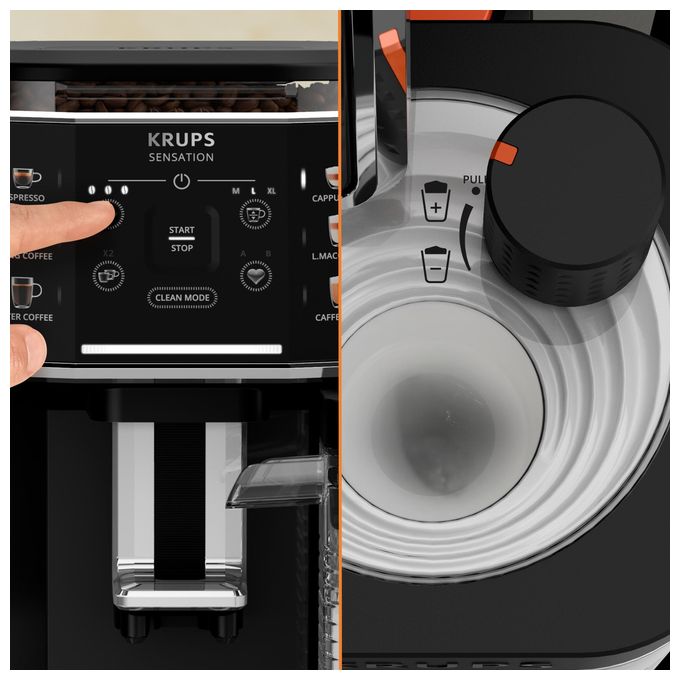 Kaffeevollautomat  EA9128D Sensation Milk (Schwarz) 