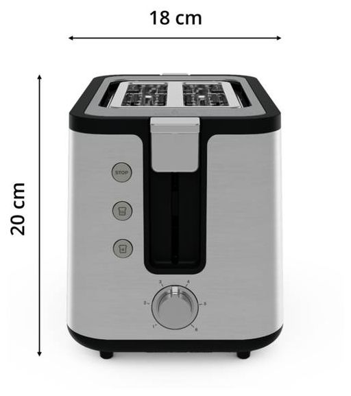 Toaster 850 W 2 Scheibe(n) 6 Stufen  KH442D Control Line (Edelstahl) 