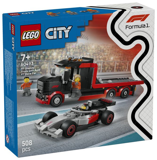 F1® Truck mit Audi F1® Rennwagen 