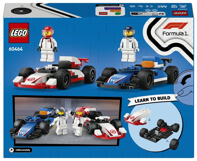 F1® Williams Racing und Haas F1® Rennautos 