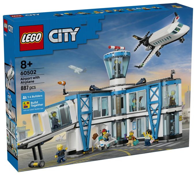 Flughafen mit Flugzeug 