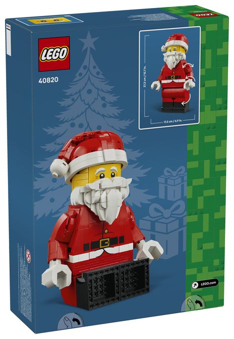 Große Weihnachtsmann-Minifigur 