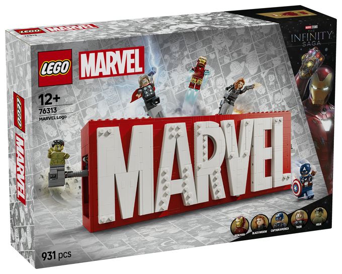 MARVEL Logo & Minifiguren 