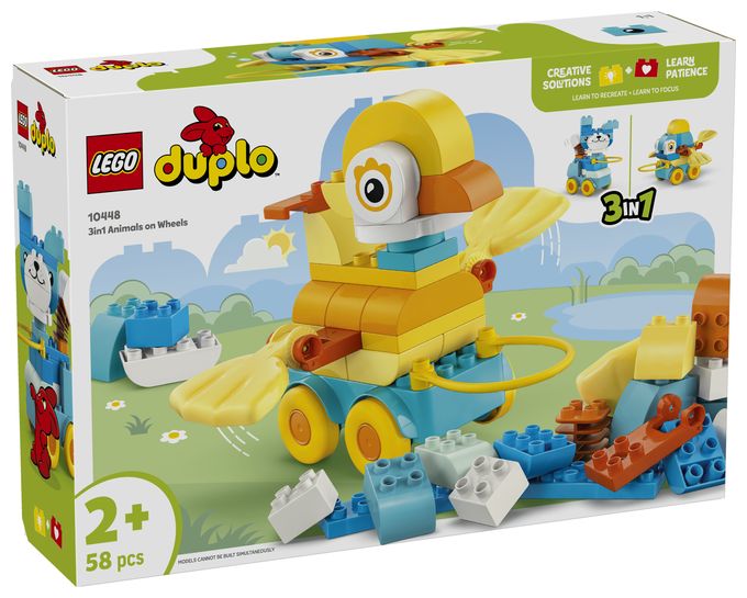 Tiere auf Rädern 3-in-1-Set 