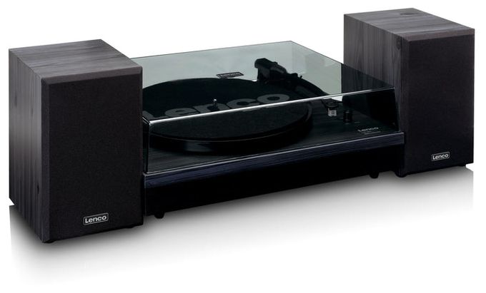 Audio-Plattenspieler mit Riemenantrieb  LS-301 (Schwarz) 