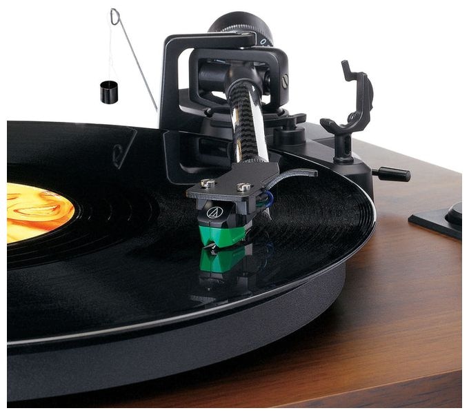 Audio-Plattenspieler mit Riemenantrieb  LS-600 (Schwarz, Holz) 