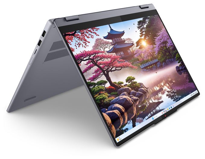 WUXGA Notebook 40,6 cm (16 Zoll) 1920 x 1200 Pixel 512 GB SSD Windows 11 Home AMD Ryzen 5 max. 4,8 GHz  IdeaPad 5 2-in-1 16AKP10 Copilot+ (Grau) 