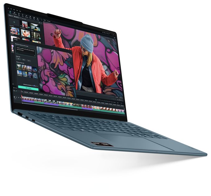 2K Ultra HD Notebook 35,6 cm (14 Zoll) 2880 x 1800 Pixel 1 TB SSD Windows 11 Home AMD Ryzen 7 max. 5 GHz  Yoga Slim 7 14AKP10 Copilot+ (Türkis) 