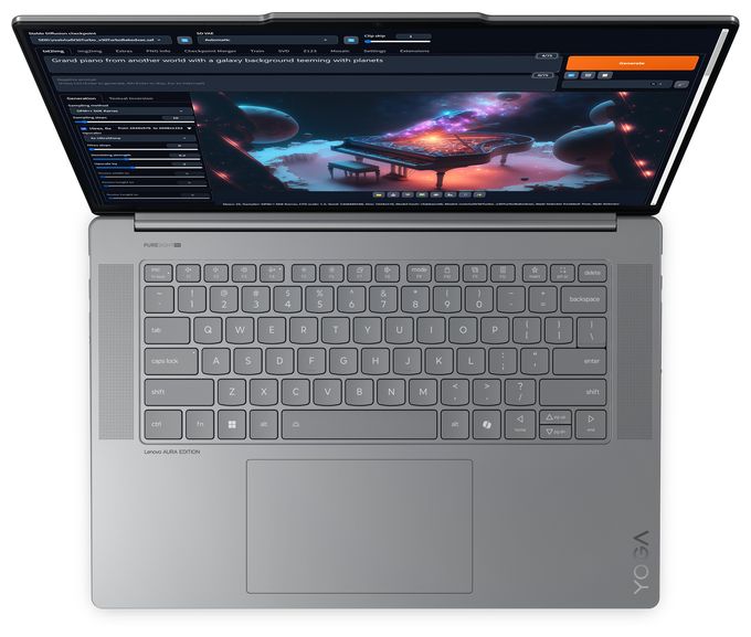 2K Ultra HD Notebook 38,9 cm (15.3 Zoll) 2880 x 1800 Pixel 1 TB SSD Windows 11 Home Intel Core Ultra 7 max. 4,8 GHz  Yoga Slim 7 15ILL9 (Grau) 