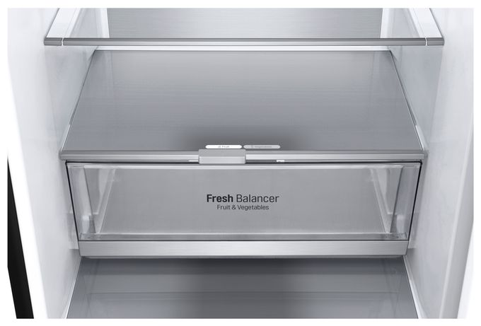 277 l / 107 l Kühl-Gefrierkombi freistehend 99 kWh Jahr  GBB92MCB1P (Schwarz) 