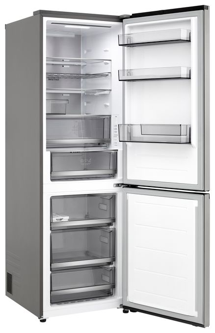 220 l / 113 l Kühl-Gefrierkombi freistehend NoFrost 108 kWh Jahr  GBBS514AMB (Edelstahl) 