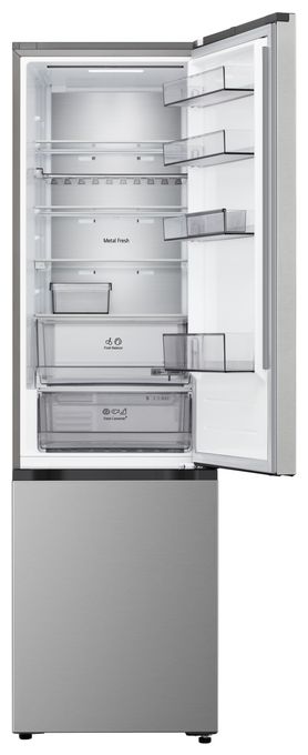 262 l / 113 l Kühl-Gefrierkombi freistehend NoFrost 175 kWh Jahr  GBBS524CPY (Silber) 